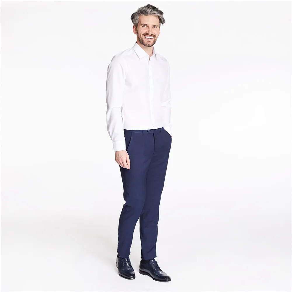 Body Fit Easy Iron Shirt in White