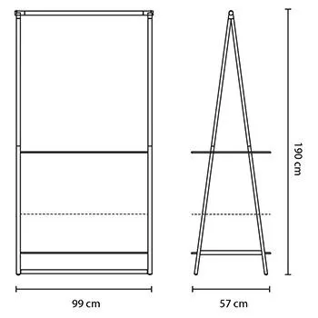 Brabantia Large Linn Clothes Rack - Black