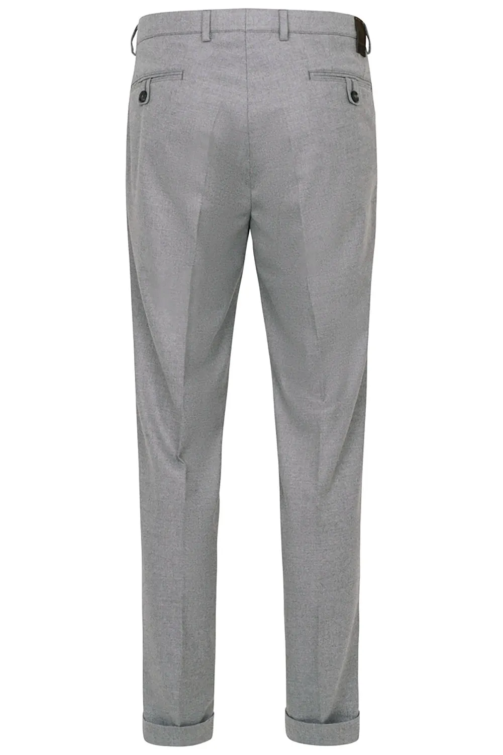 BUGATTI SINGLE PLEAT TAPERED FLANNEL STRETCH TROUSER 66181B
