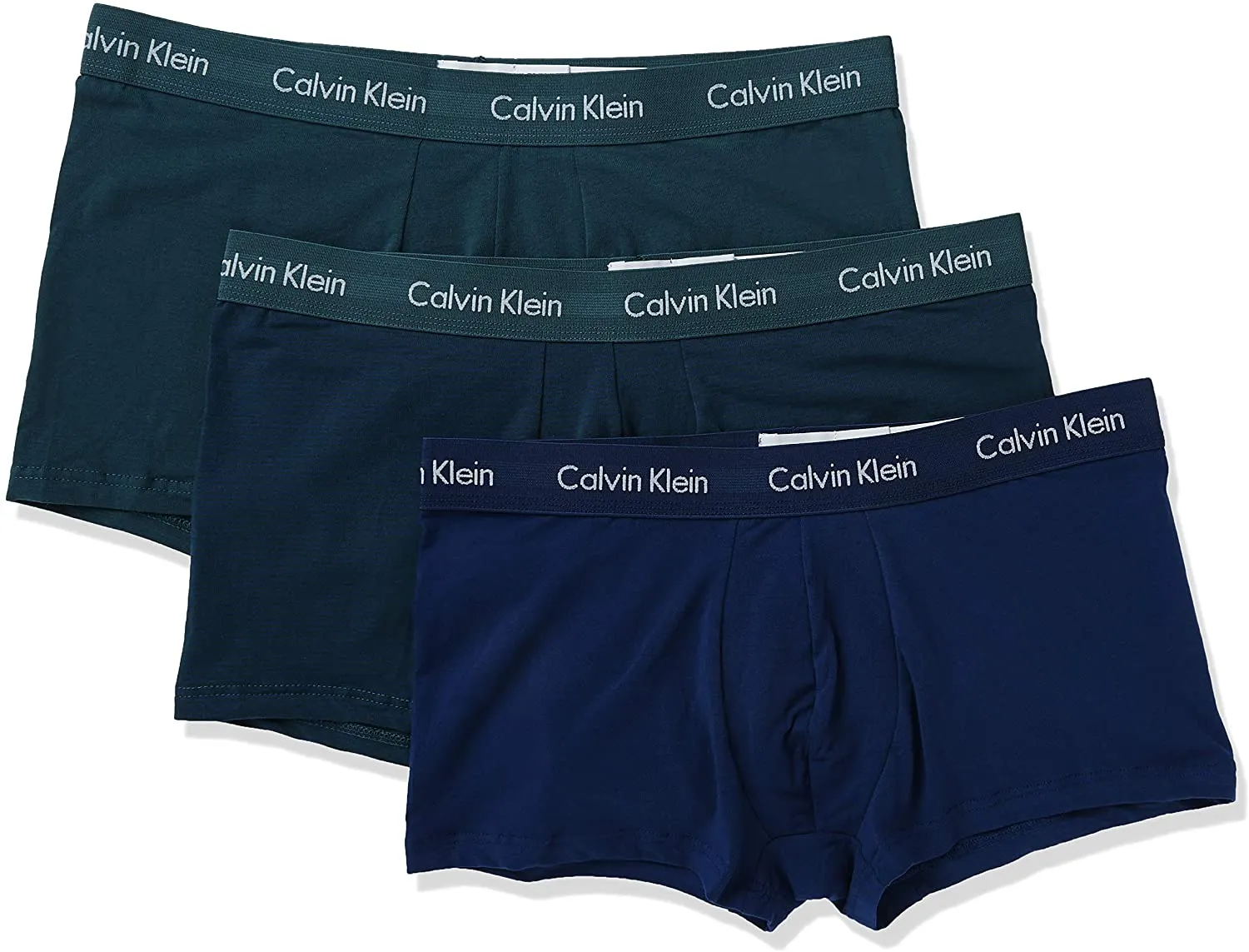 Calvin Klein Men's Underwear Cotton Stretch Low-Rise Trunks 3 Pack