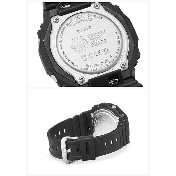CASIO G-SHOCK CAUTION YELLOW SERIES BLUETOOTH BLACK & YELLOW MEN WATCH GA-B2100CY-1AJF