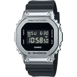 CASIO G-SHOCK DAY-DATE SQUARE DIGITAL DIAL BLACK & SILVER MEN WATCH GM-5600U-1JF
