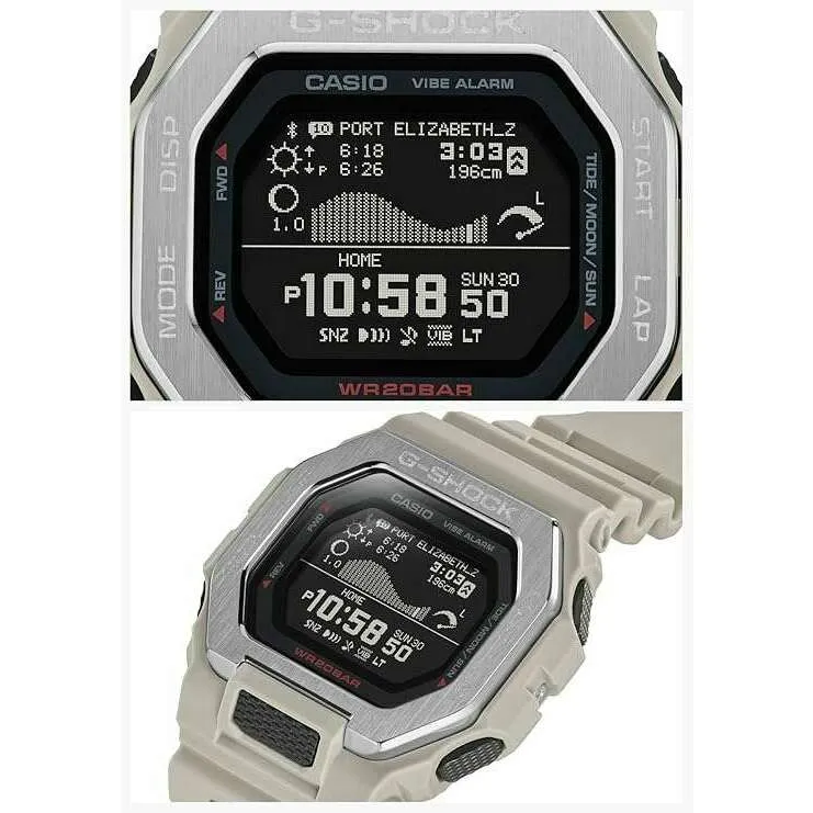 CASIO G-SHOCK G-LIDE BLUETOOTH DIGITAL DIAL BEIGE MEN WATCH GBX-100-8JF