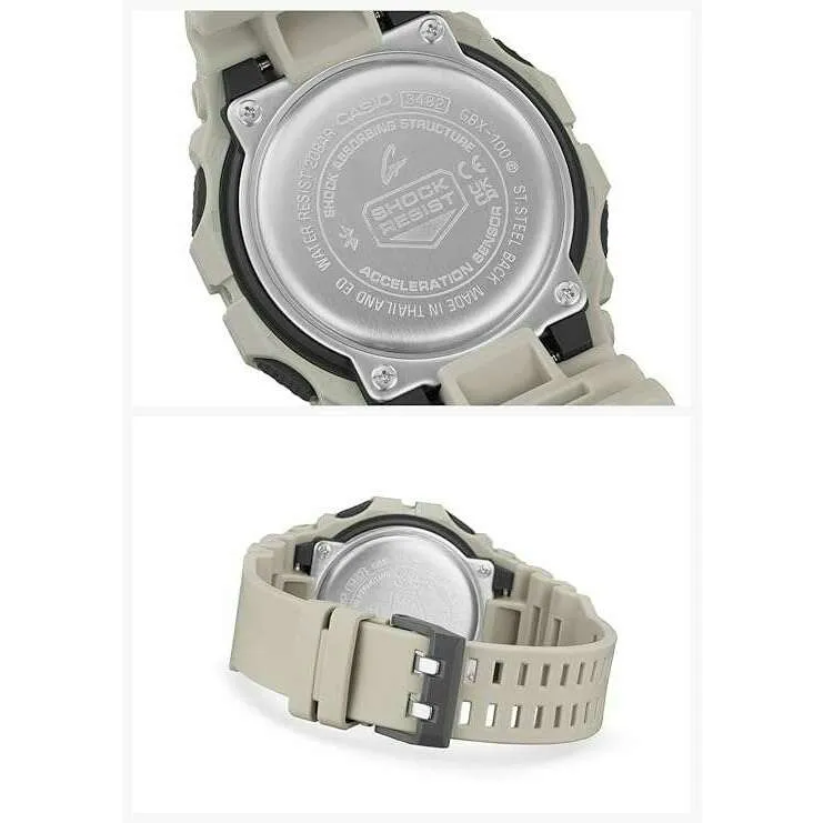 CASIO G-SHOCK G-LIDE BLUETOOTH DIGITAL DIAL BEIGE MEN WATCH GBX-100-8JF