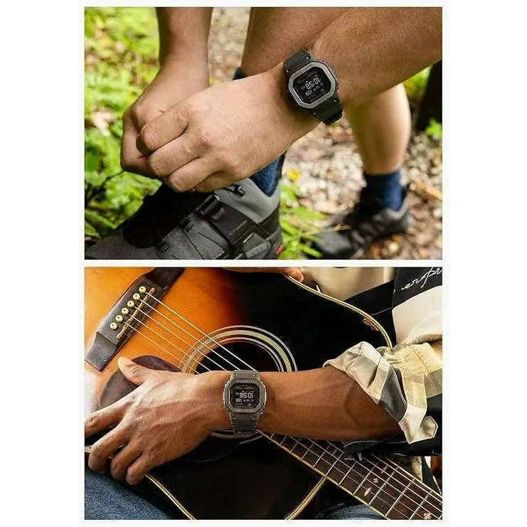 CASIO G-SHOCK G-SQUAD CARDIOMETER BLUETOOTH GREY RESIN STRAP MEN WATCH DW-H5600MB-8JR