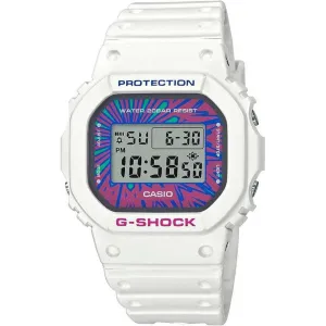 CASIO G-SHOCK PSYCHEDELIC MULTI COLORS DIGITAL WHITE STRAP MEN WATCH DW-5600DN-7JF