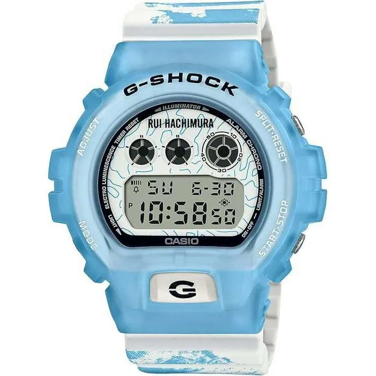 CASIO G-SHOCK RUI HACHIMURA SIGNATURE DIGITAL WHITE & BLUE MEN WATCH DW-6900RH-2JR