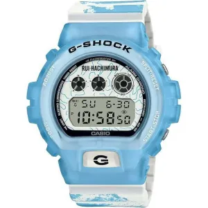 CASIO G-SHOCK RUI HACHIMURA SIGNATURE DIGITAL WHITE & BLUE MEN WATCH DW-6900RH-2JR