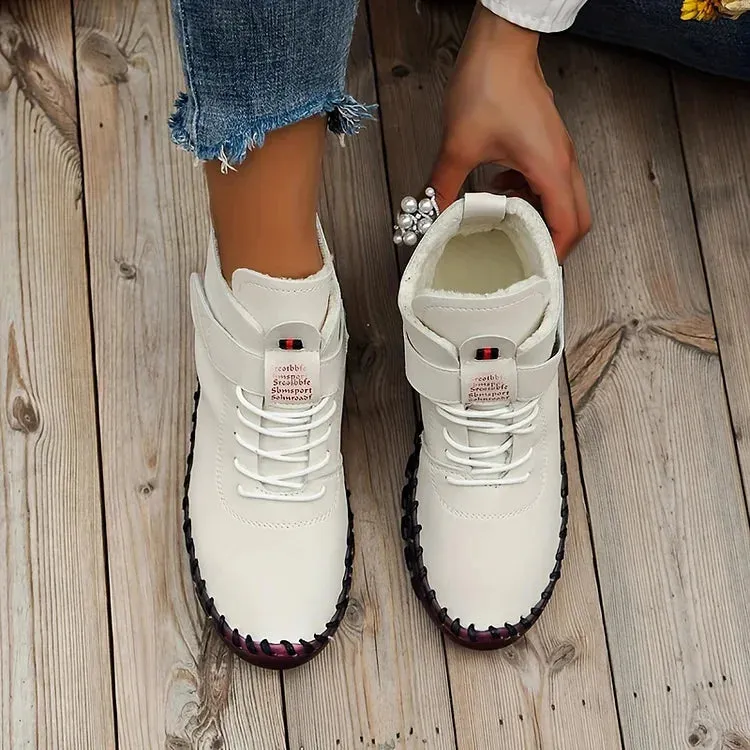 Cathy™ - Comfortable Handcrafted Leather Sneaker Boots