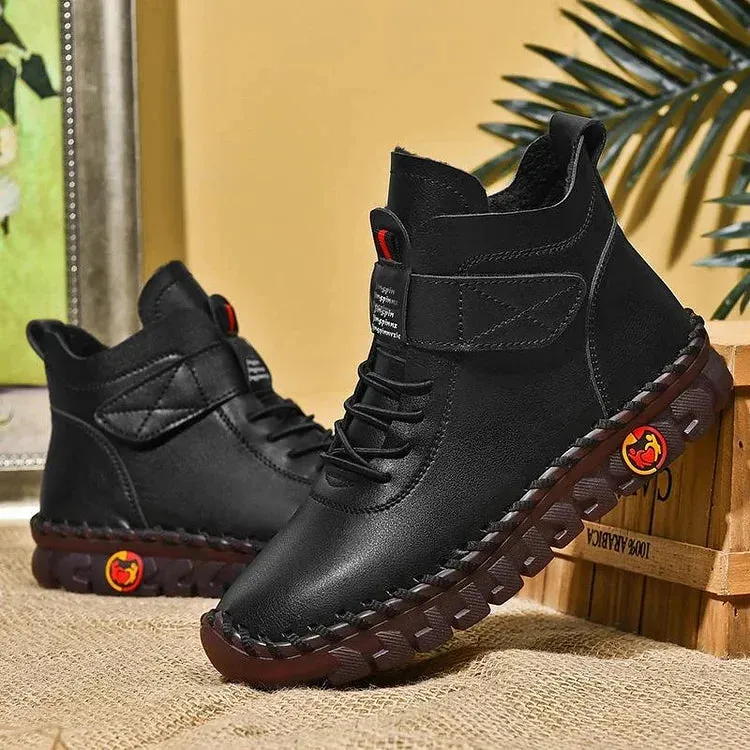Cathy™ - Comfortable Handcrafted Leather Sneaker Boots