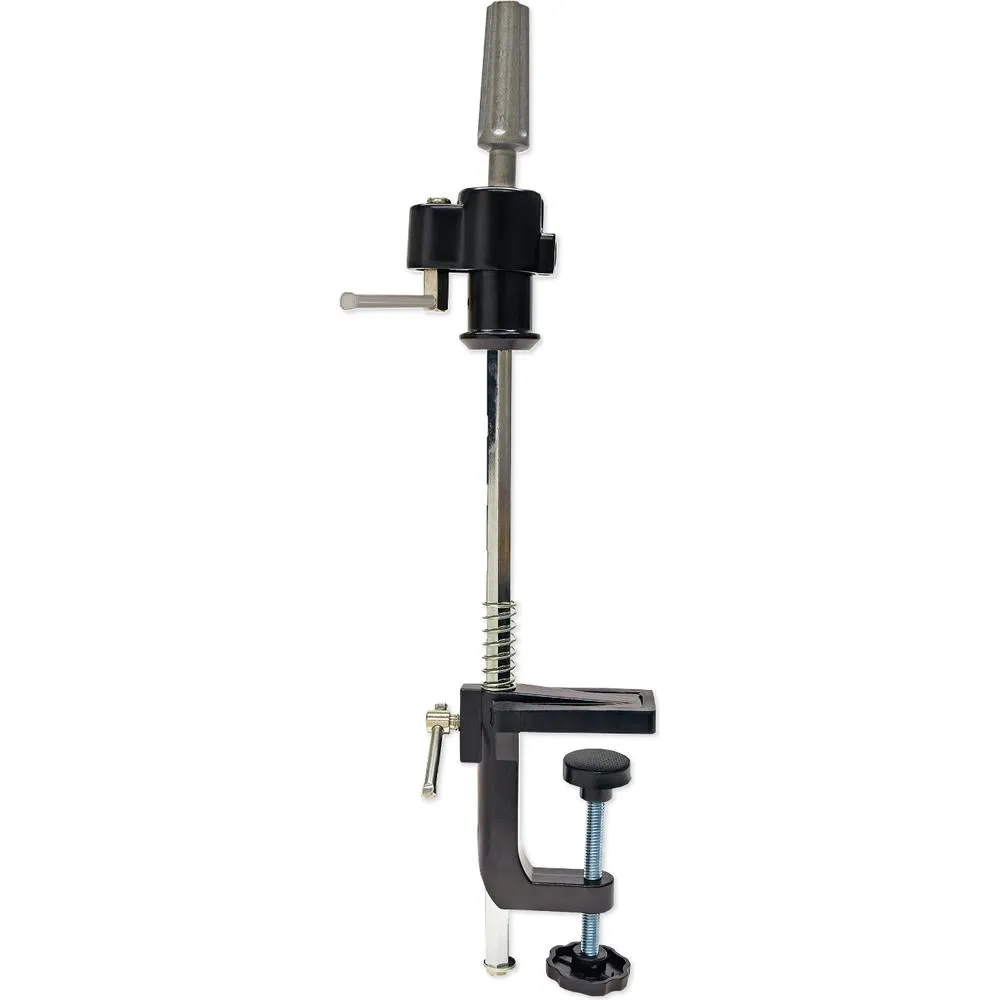 Celebrity - All Metal Manikin Head Holder - Adjustable Table Clamp, Adjustable Height, Rotating Post