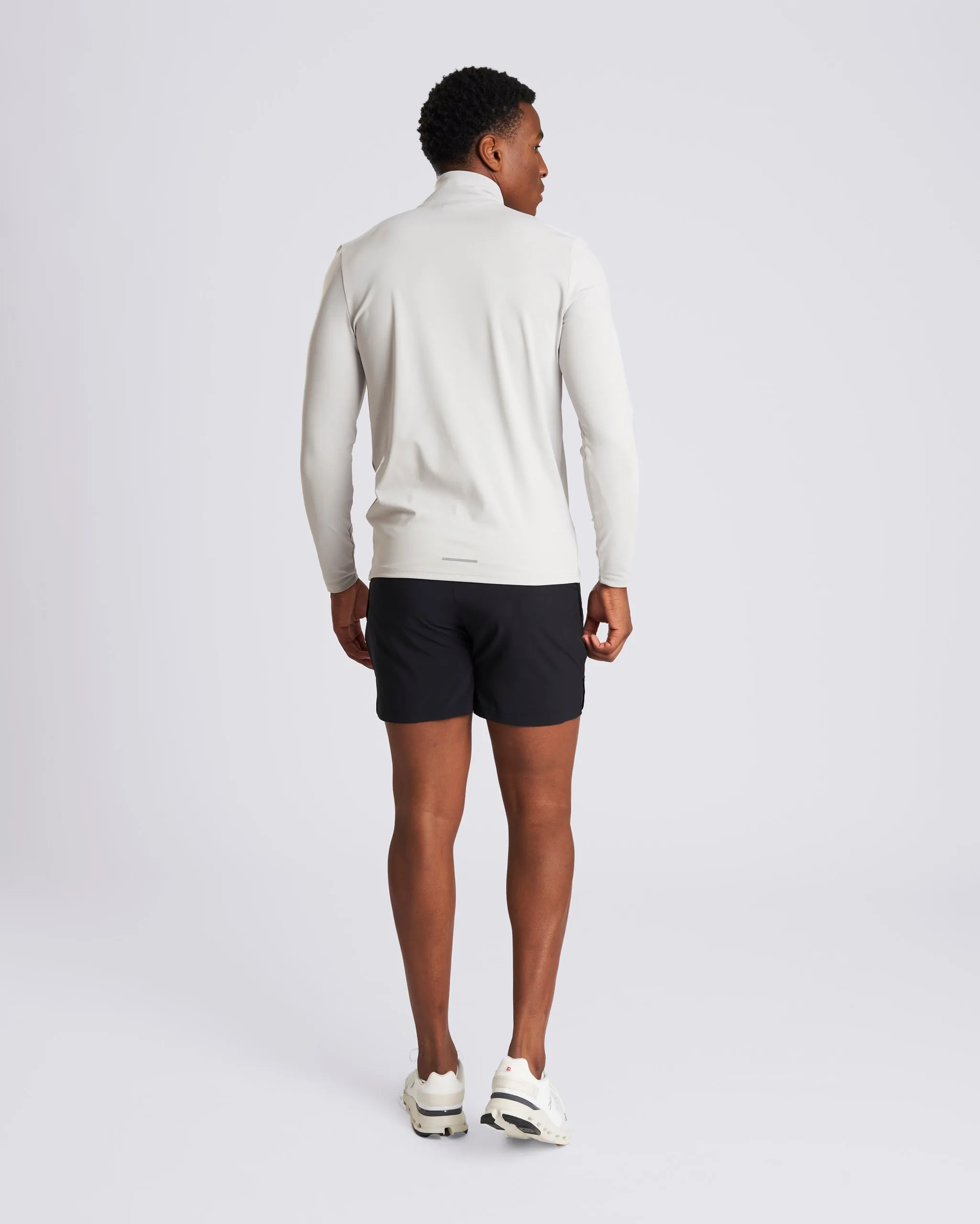 Central 1/4 Zip Top Ice Grey