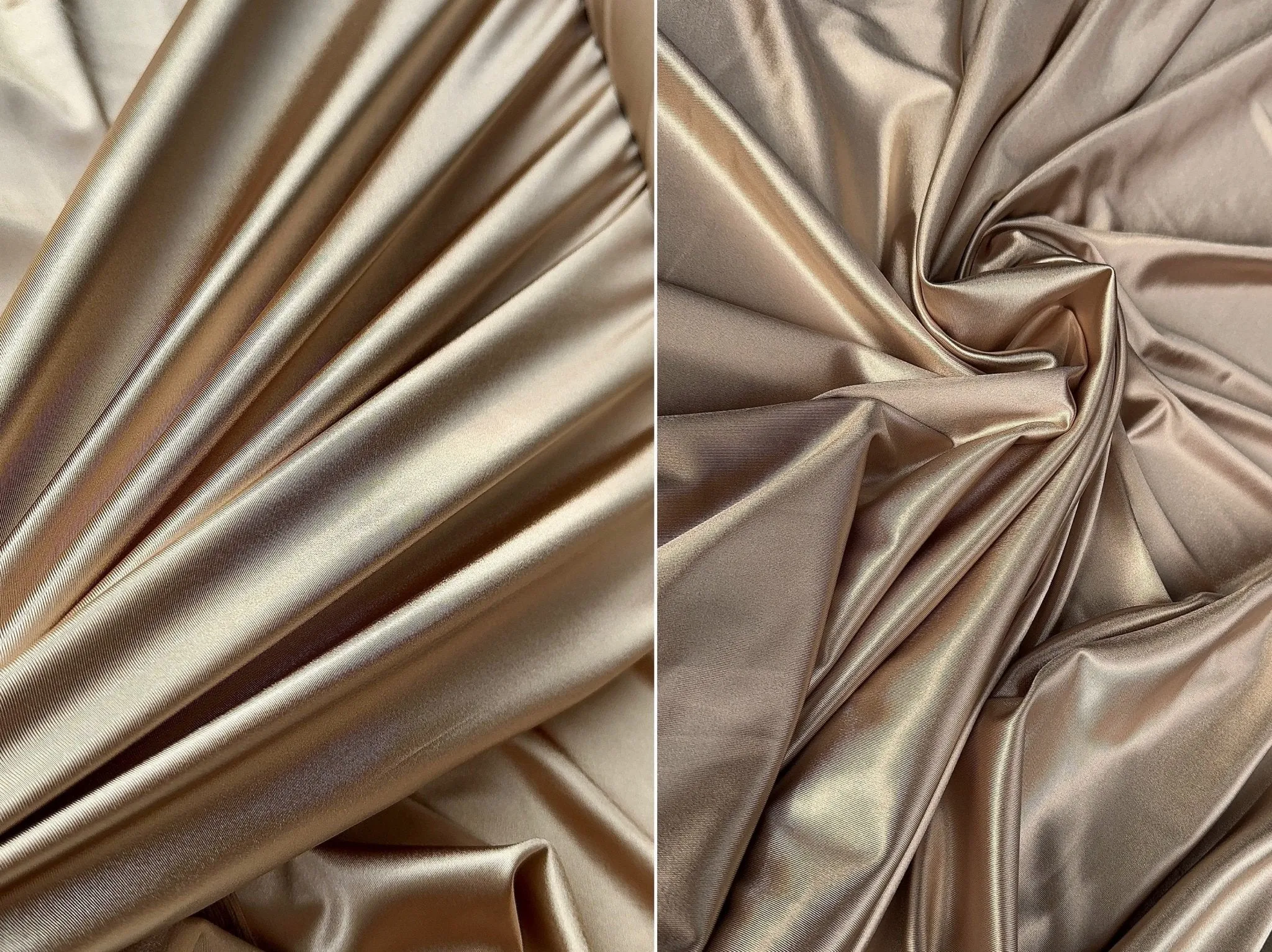 Champagne Satin Stretch Spandex