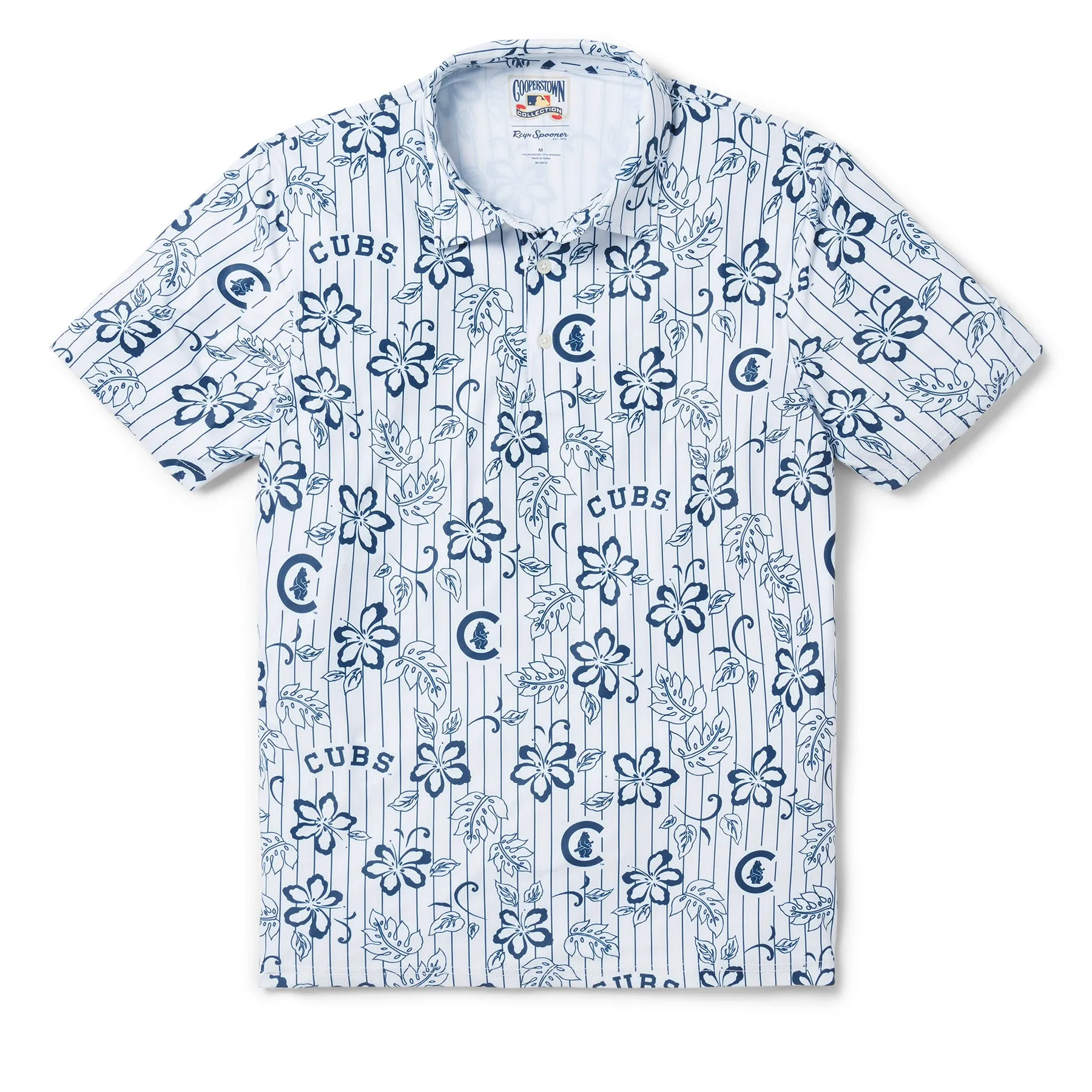 CHICAGO CUBS COOPERSTOWN PERFORMANCE POLO