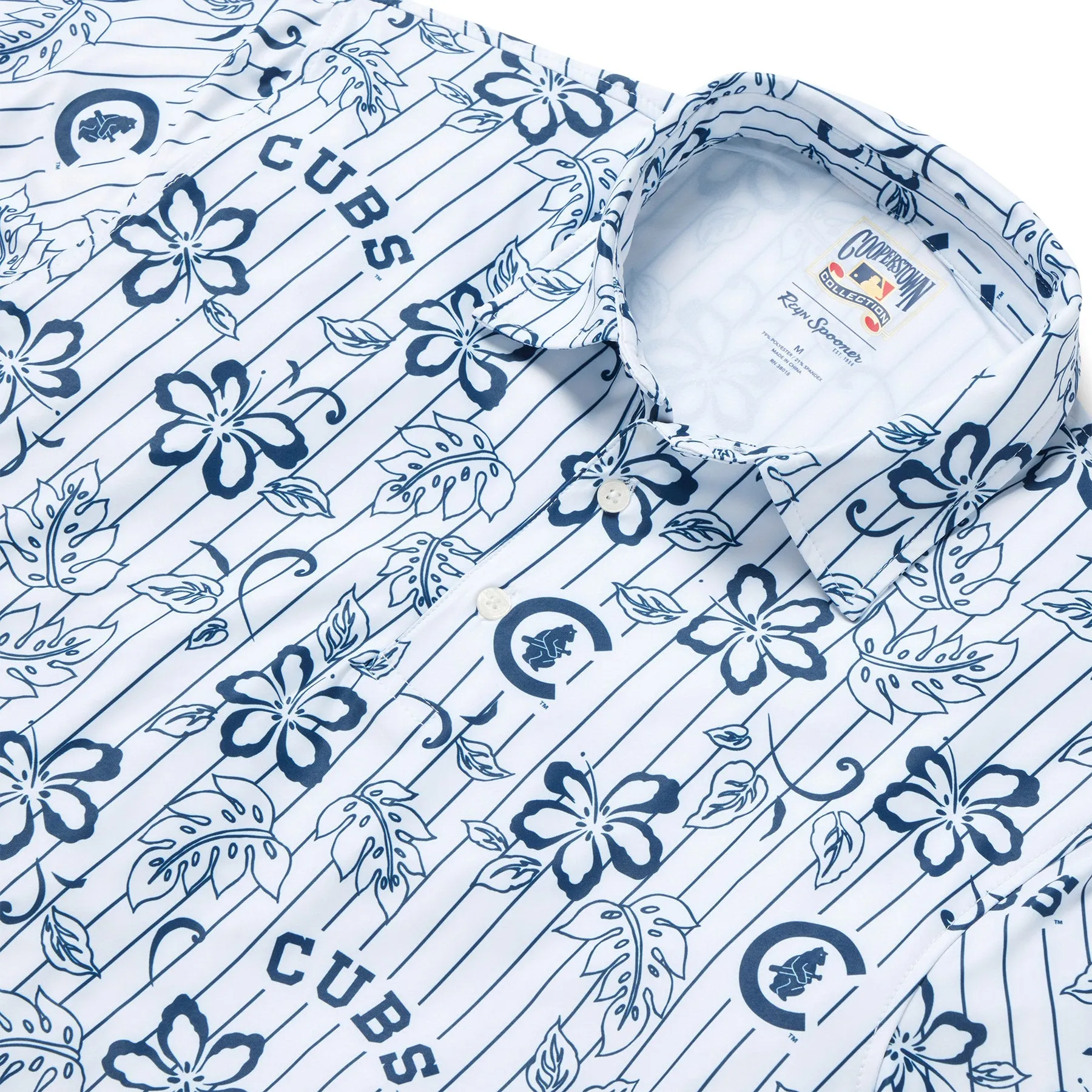 CHICAGO CUBS COOPERSTOWN PERFORMANCE POLO
