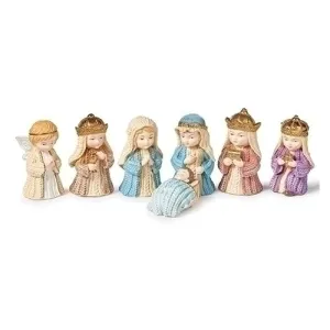Child Christmas Pageant By Arch Figure 4" height