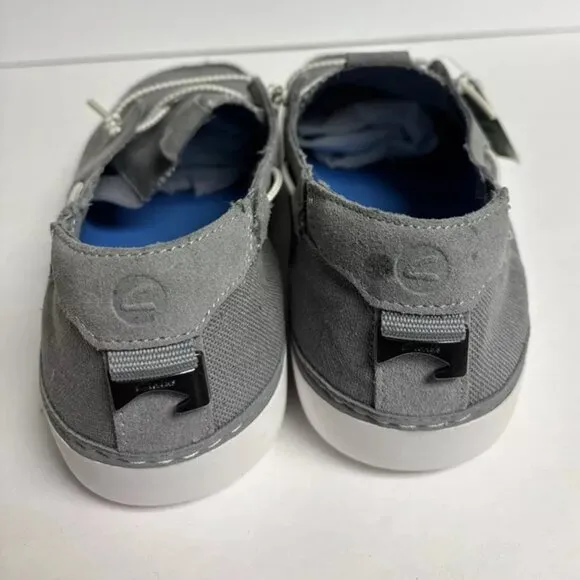Clarks Men’s Higley Tie Boat Shoes Gray, Size 11.5 M