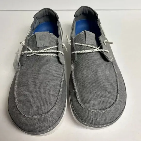 Clarks Men’s Higley Tie Boat Shoes Gray, Size 11.5 M