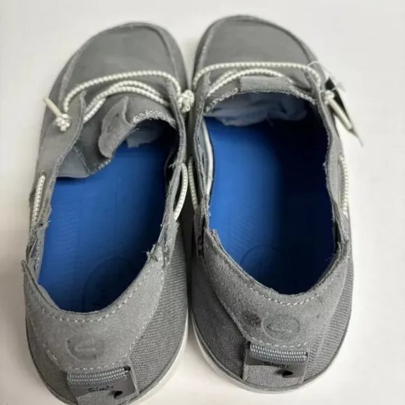 Clarks Men’s Higley Tie Boat Shoes Gray, Size 11.5 M