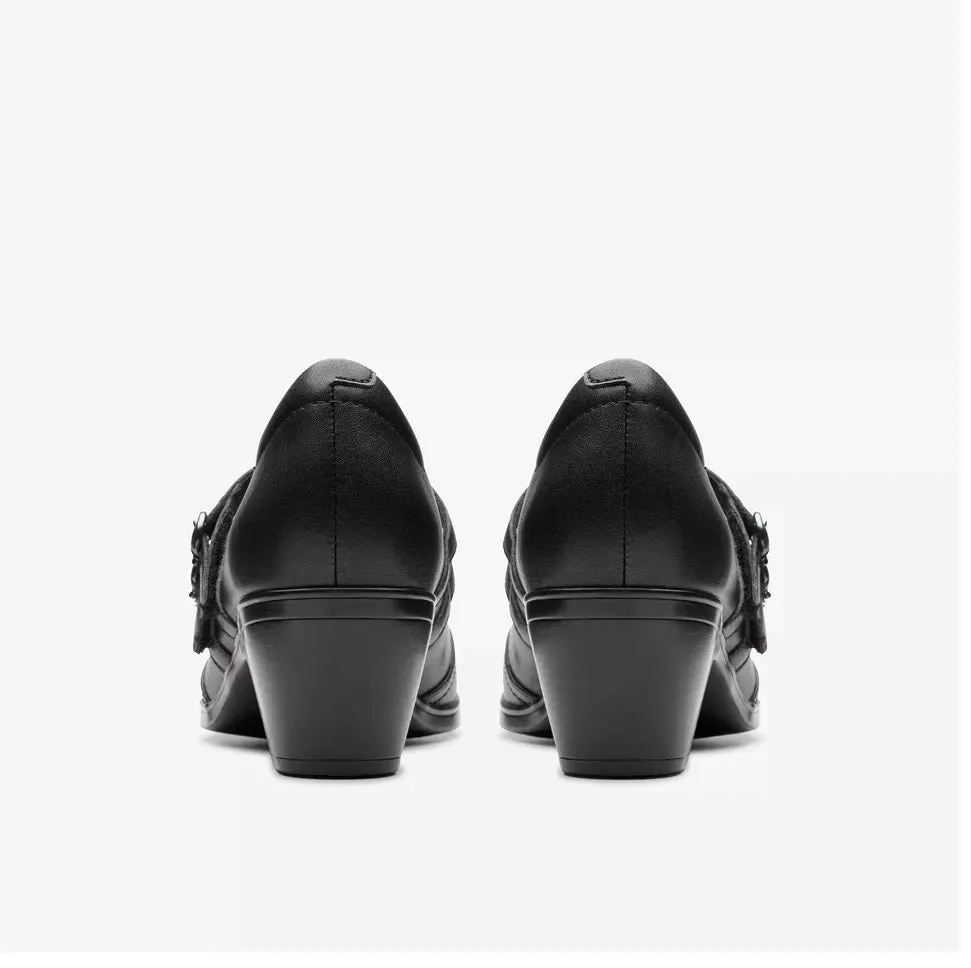 Clarks Women's Emily2 Jane Black Leather 26179603