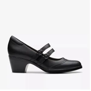 Clarks Women's Emily2 Jane Black Leather 26179603