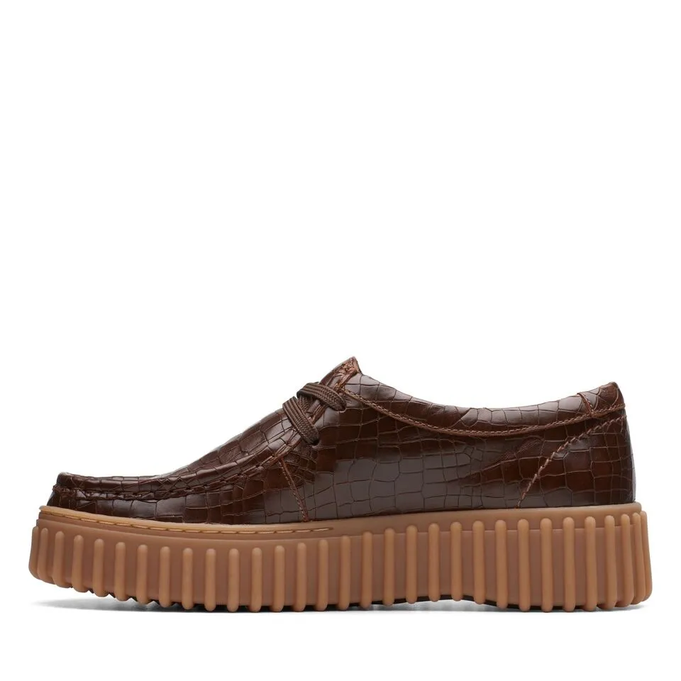 Clarks Women's Torhill Bee Brown Croc 26175908