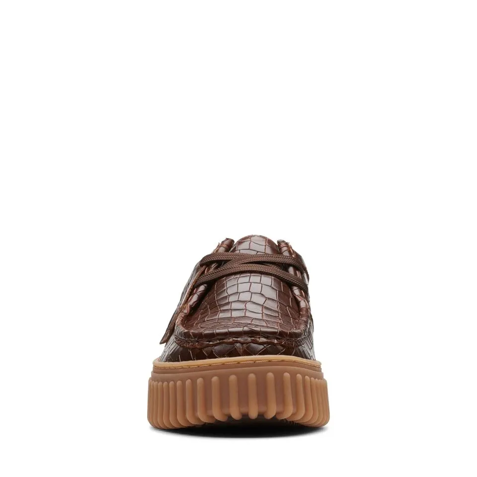Clarks Women's Torhill Bee Brown Croc 26175908