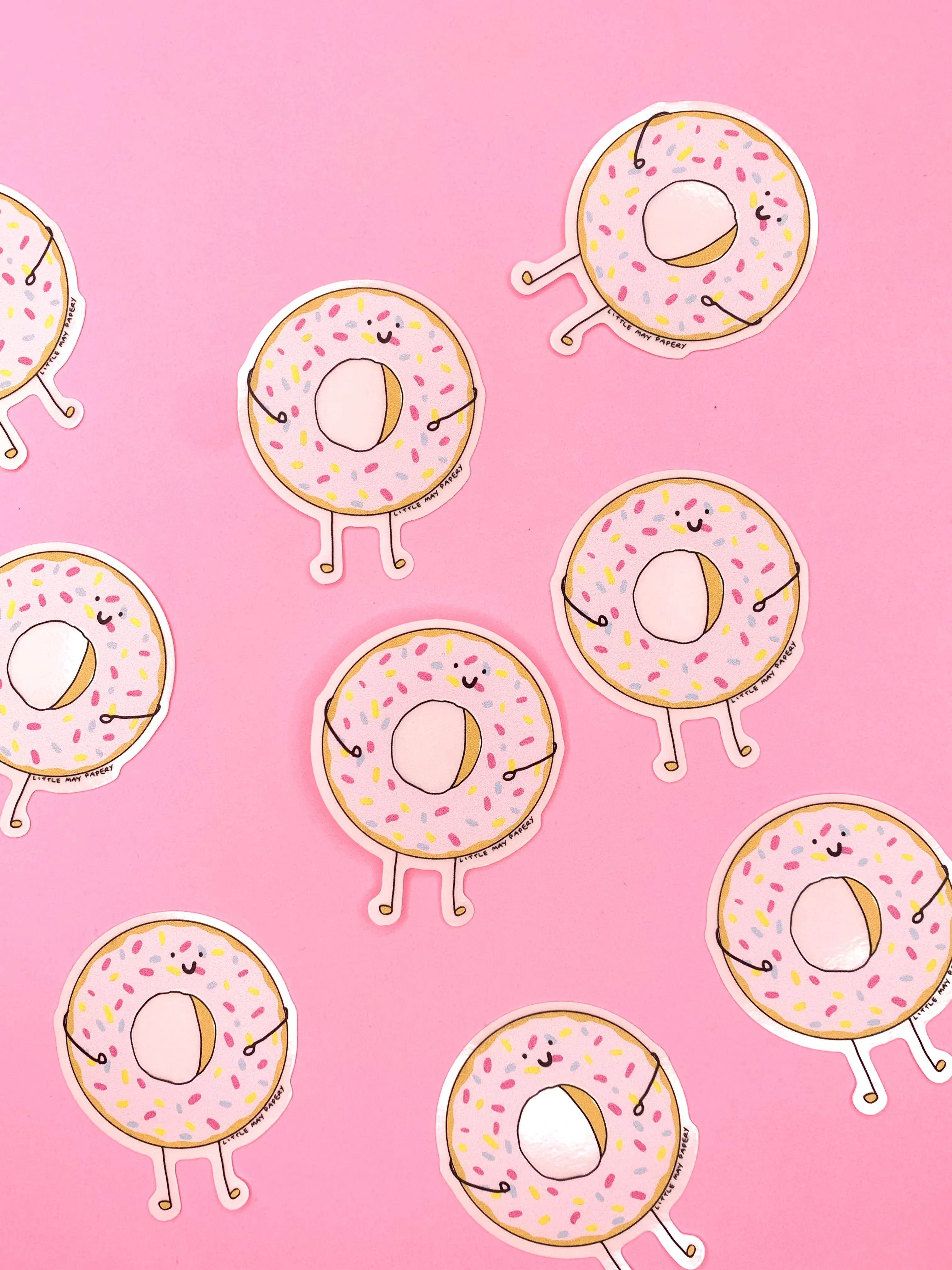 Clear Donut vinyl sticker