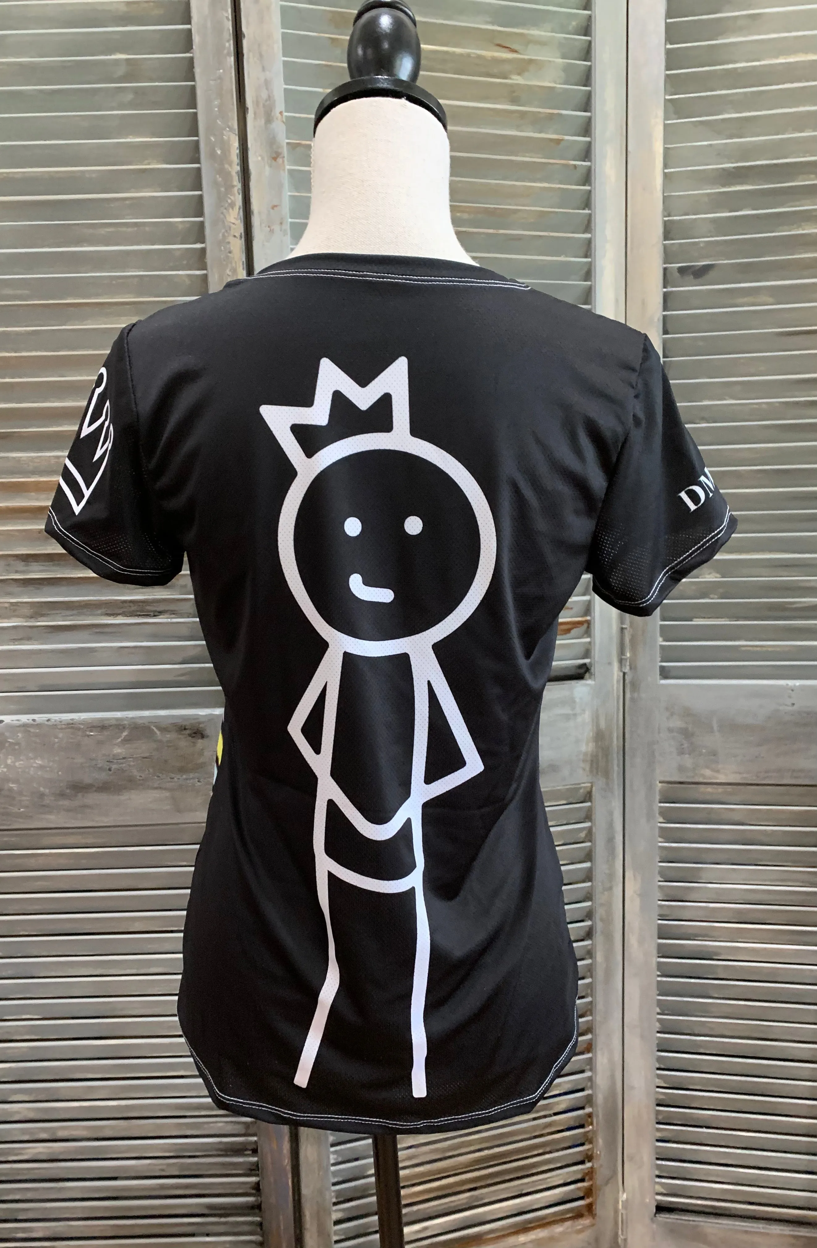 Cool Mesh Top DMD Logo “Goochie Poochie” Crown Lady Back.