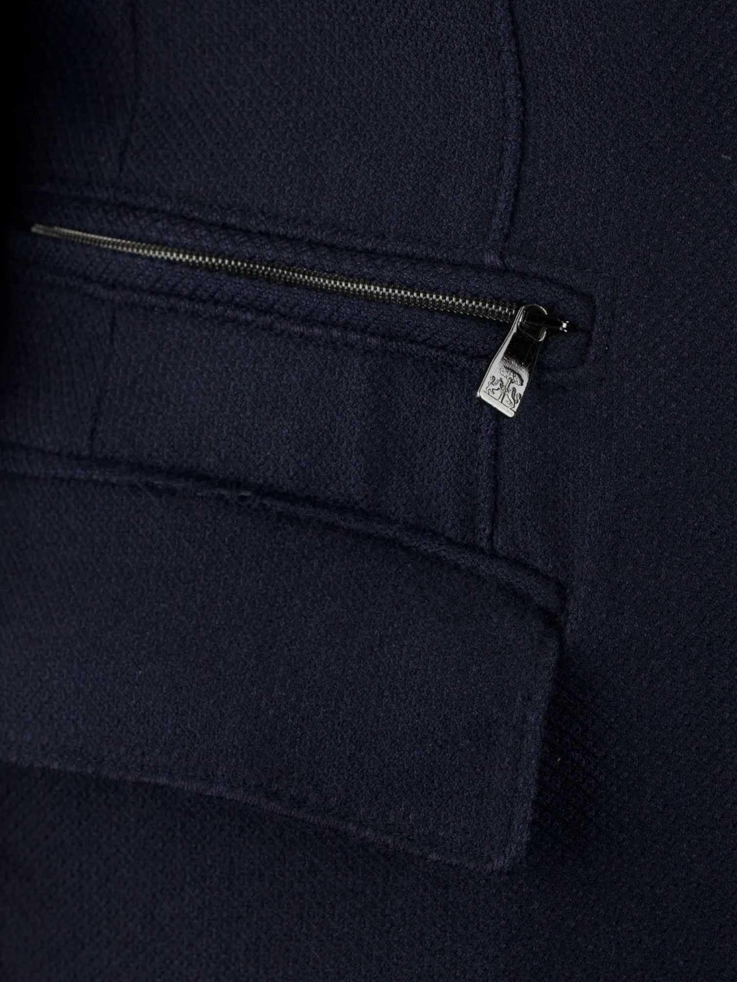 Corneliani ID Navy Extrafine-Wool Weatherproof Overcoat