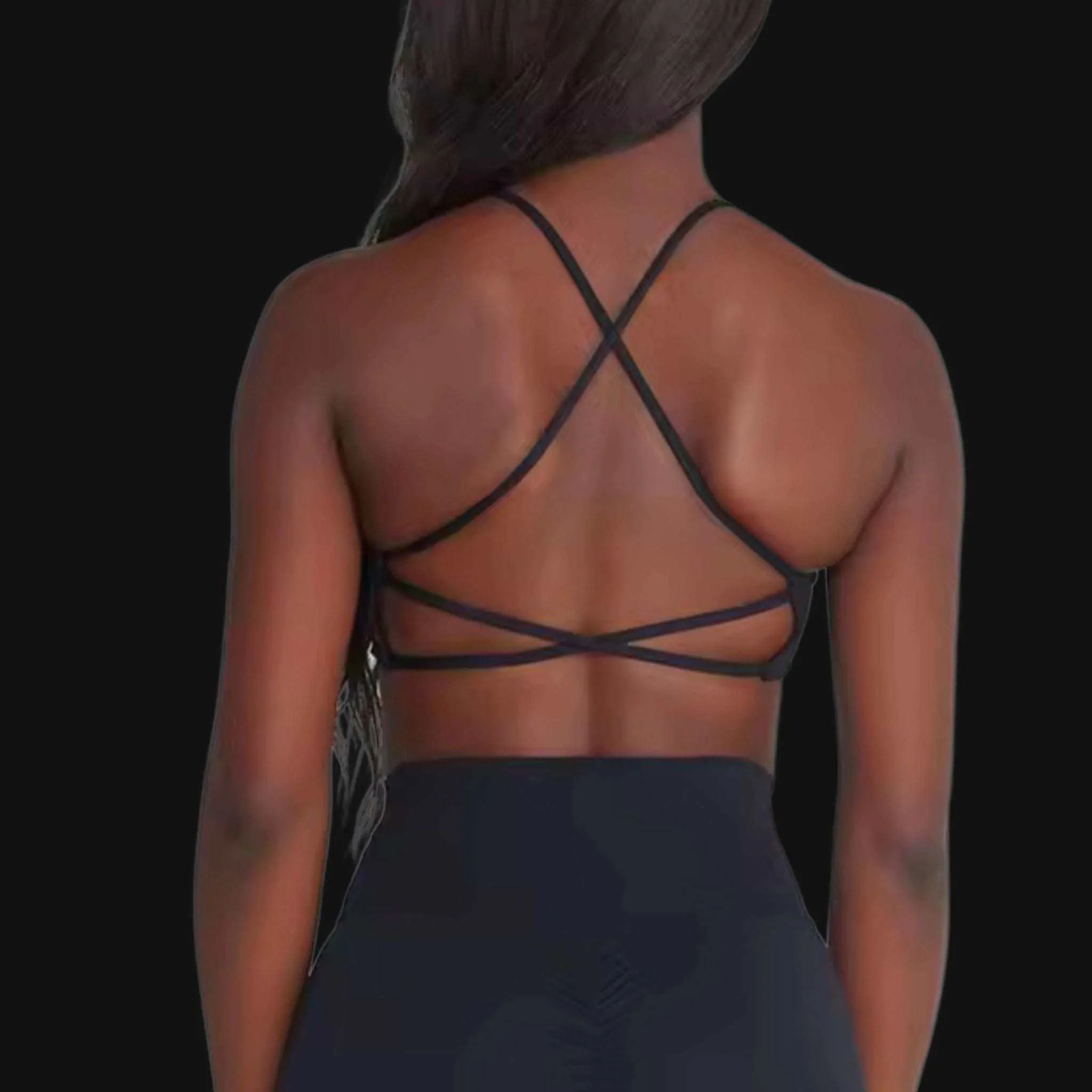 Crossover Strappy Sports Bra
