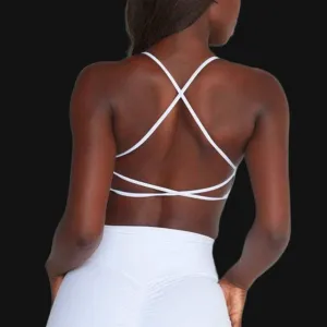 Crossover Strappy Sports Bra