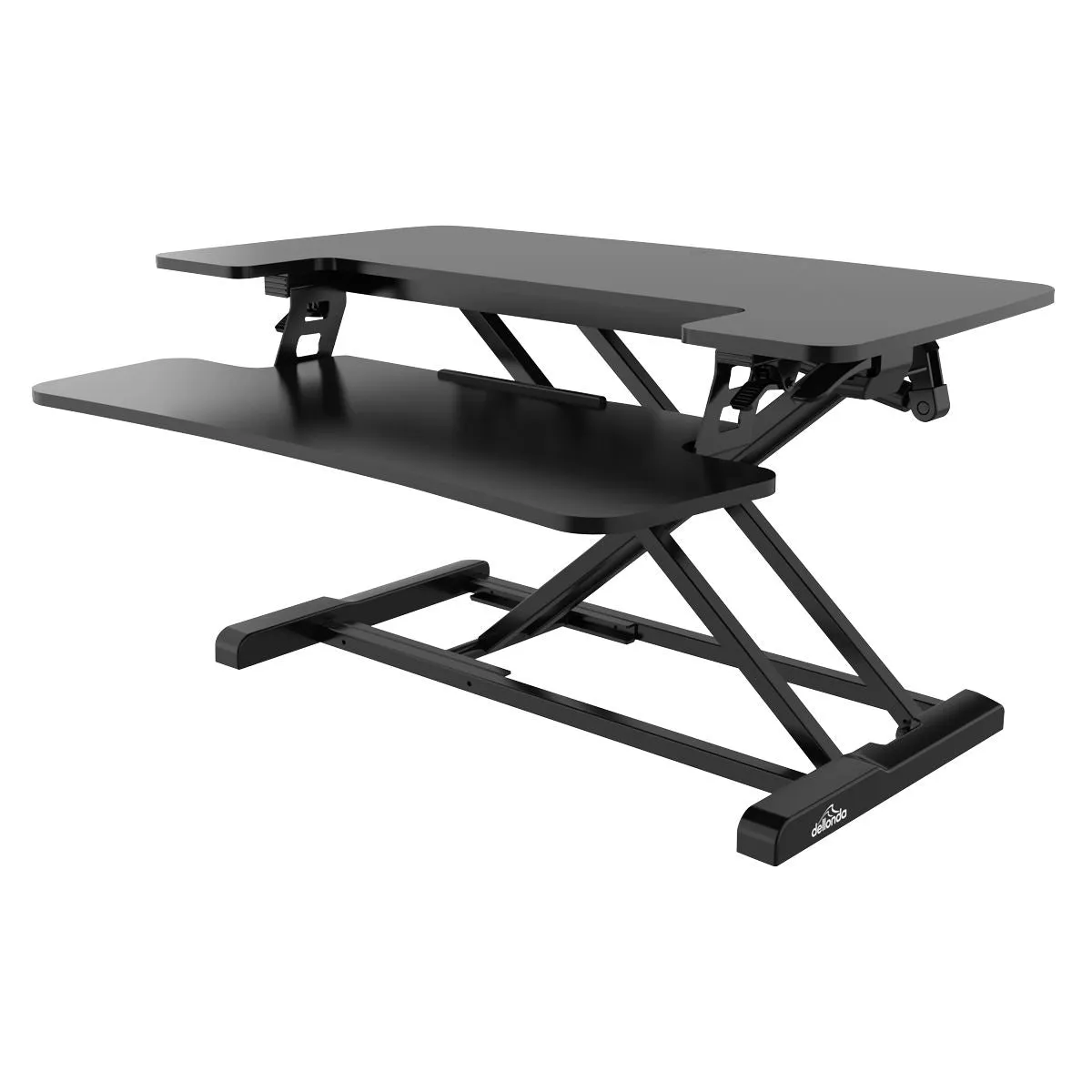 Dellonda 71cm Height Adjustable Standing Desk Converter, 50cm Max Height, 15kg Capacity - DH14