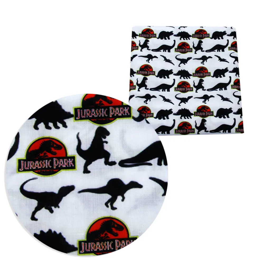 Dinosaur Theme Printed Fabric