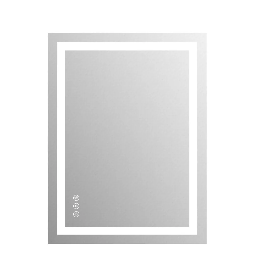 Dokes Frameless LED Vanity Wall Mirror Passed ETL Wrought Studio™ Size: 32" x 24"