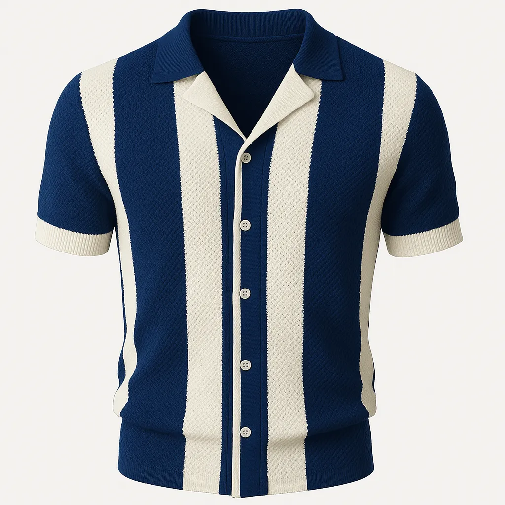 Domoir | Mariner Stripe Knit Tee