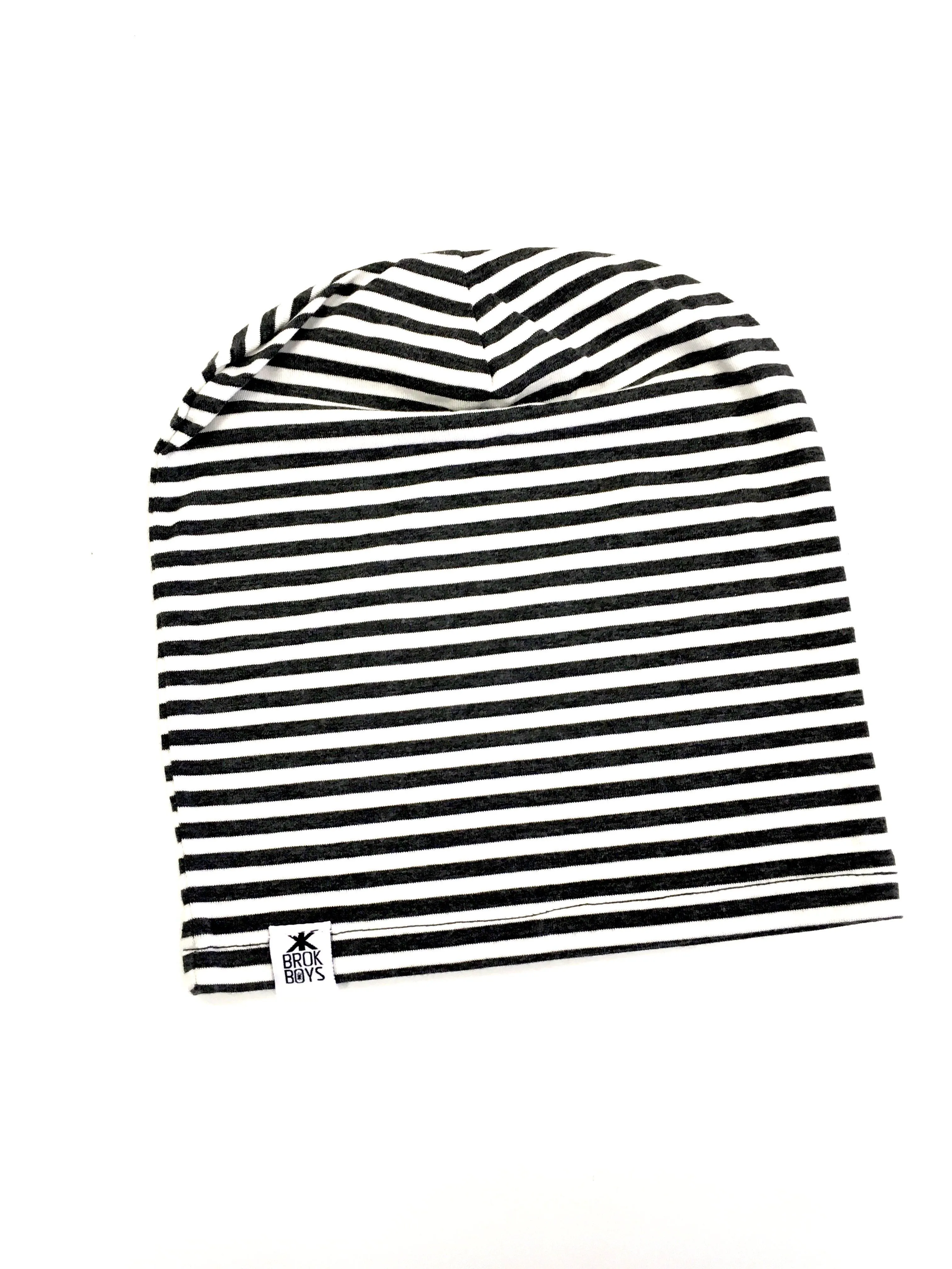 Dust Stripe Bamboo Slouchy Hat