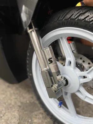 E - TRC S-TECH FRONT SHOCK CLICK / GENIO (SILVER)