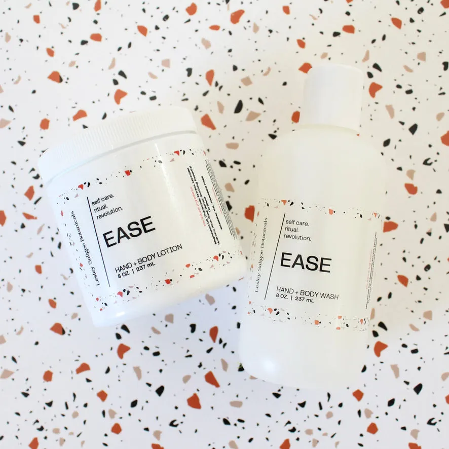EASE Hand and Body Wash. Palo Santo. Magnesium. Shea Butter. Aloe. Lavender. 8 oz.