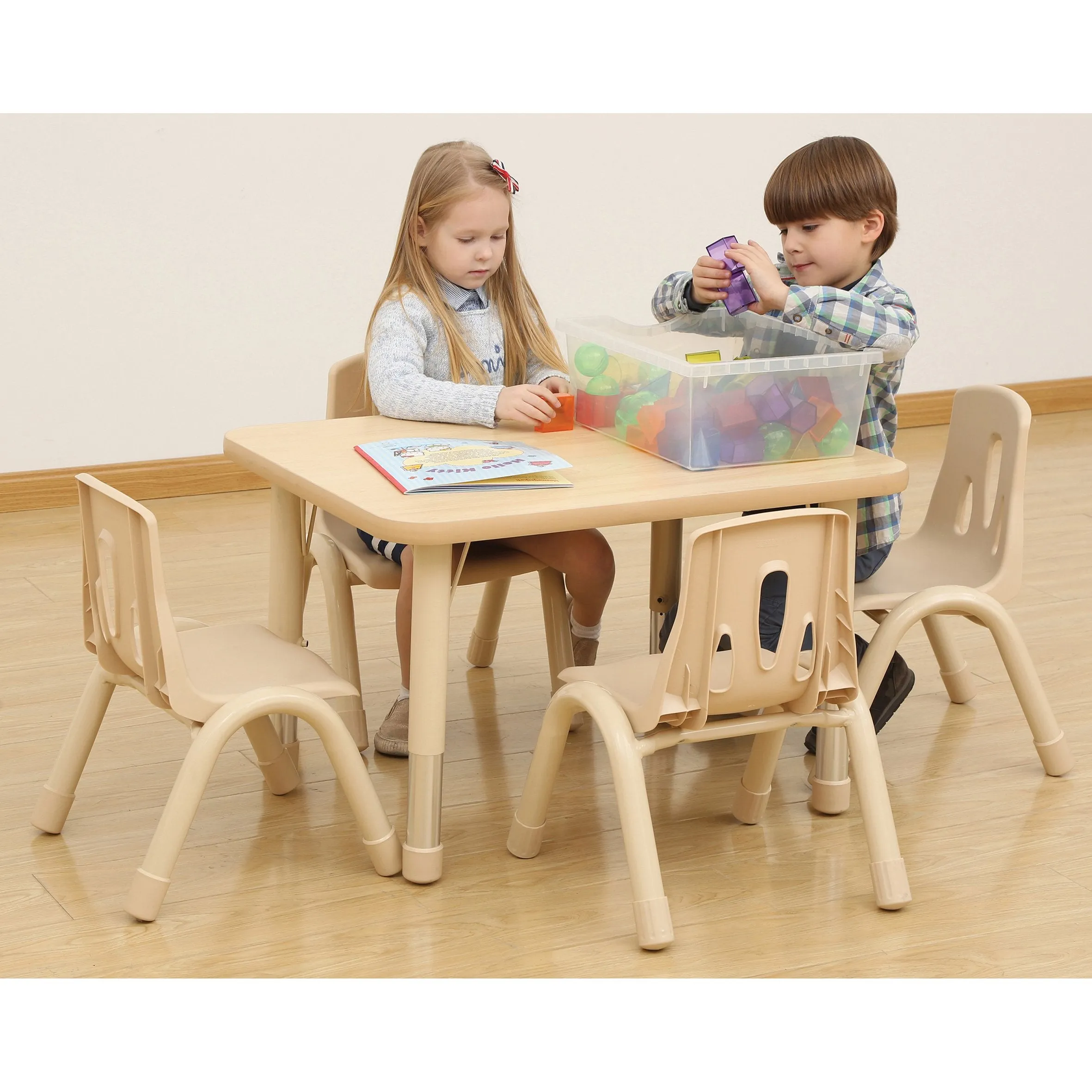 Elegant Height Adjustable Rectangle Table (800mm)