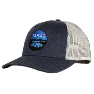 Emerald Bay Trucker Hat - Navy Heather/Silver