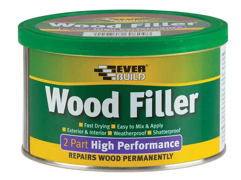Everbuild Wood Filler High Performance 2 Part White 500G