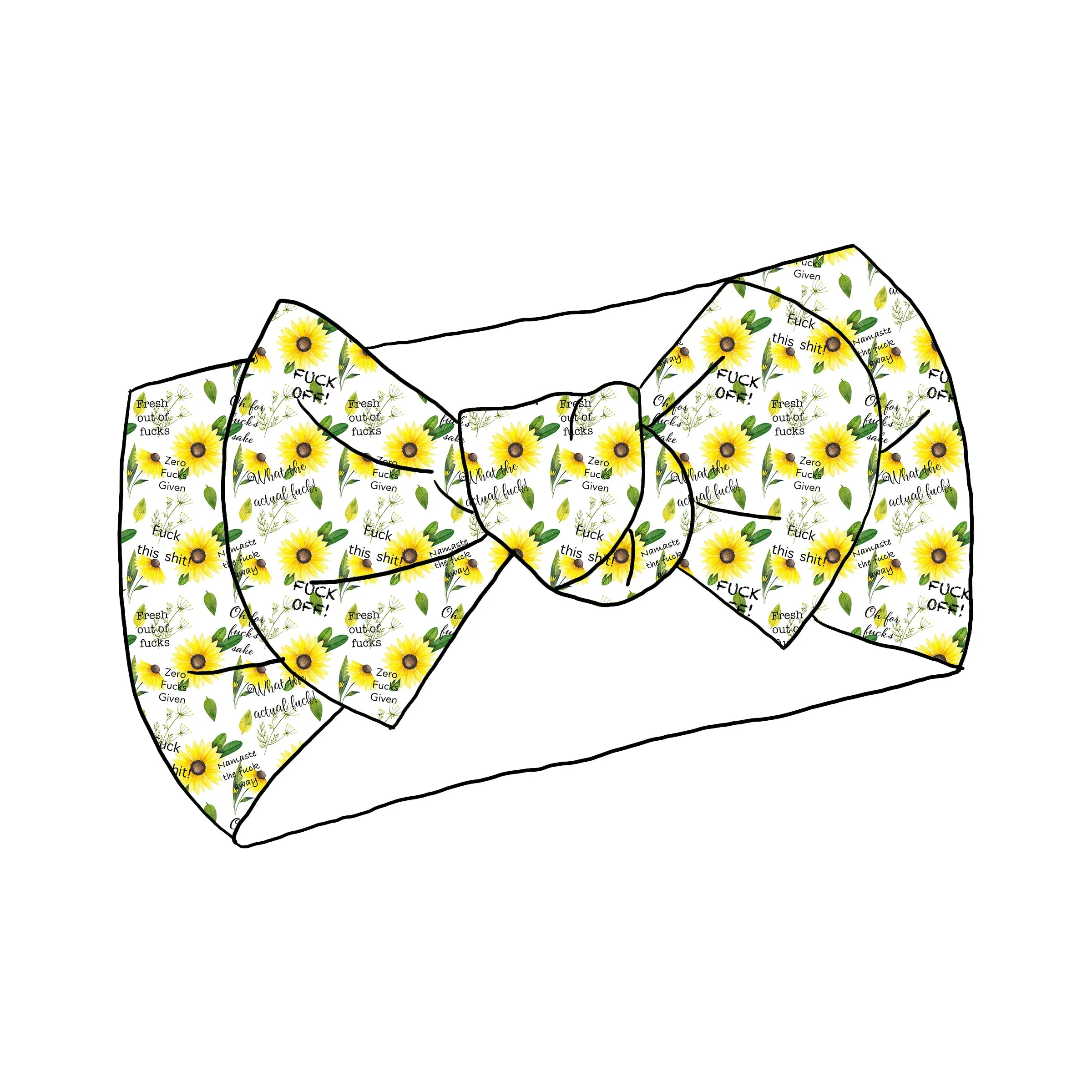 Exclusive Sweary F Bomb Floral Bullet/Liverpool Stretch Fabric