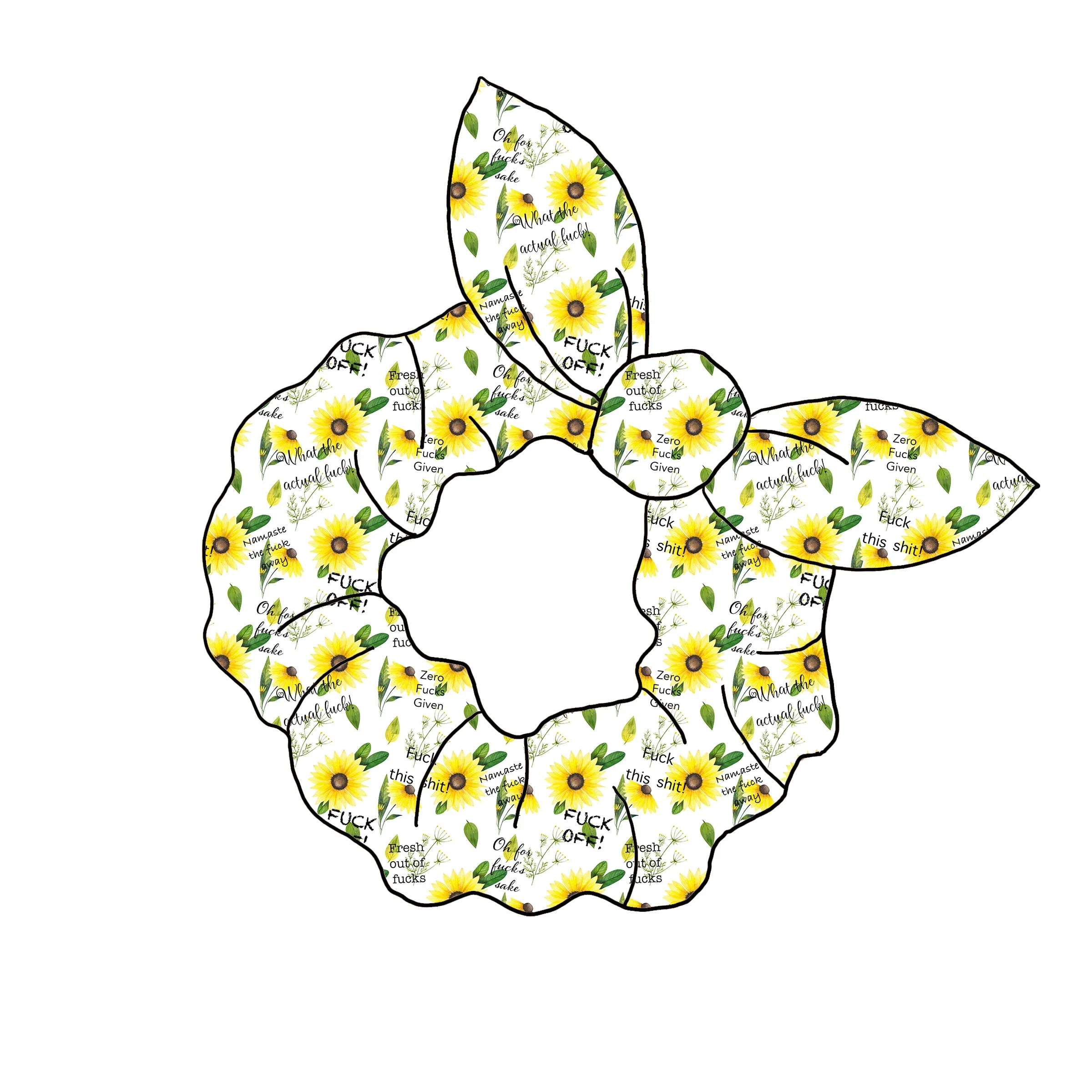 Exclusive Sweary F Bomb Floral Bullet/Liverpool Stretch Fabric