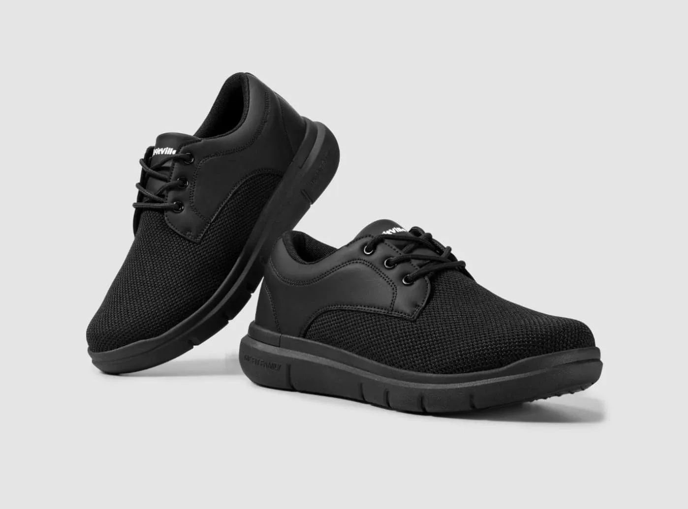 FitVille Herren BriskWalk Deluxe Schnürer Business Lässige Turnschuhe V2