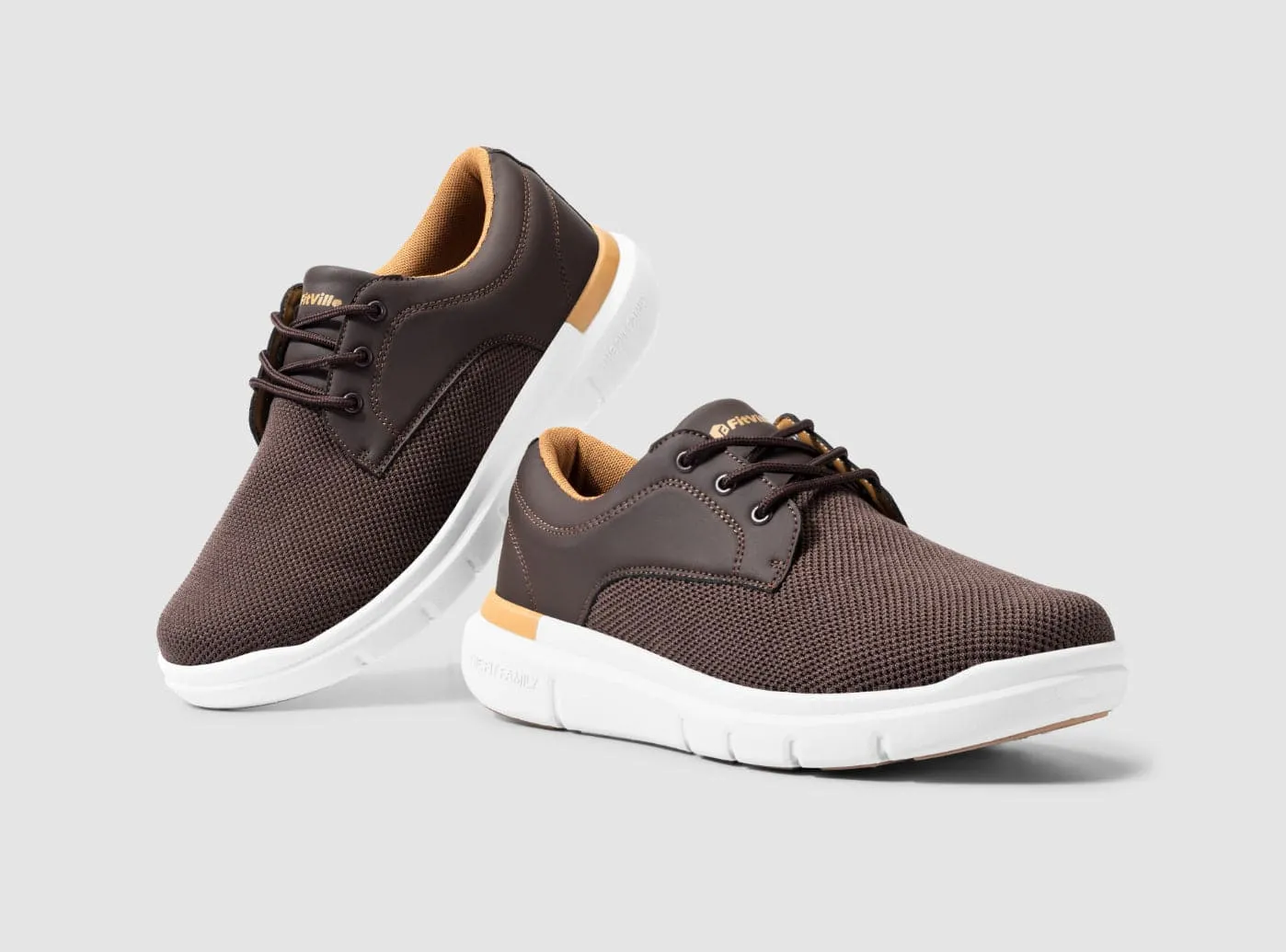FitVille Herren BriskWalk Deluxe Schnürer Business Lässige Turnschuhe V2