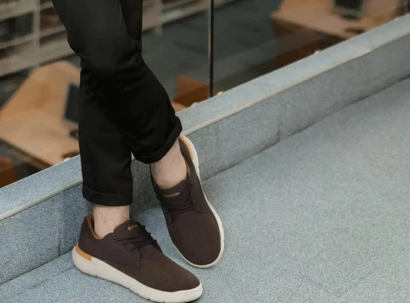 FitVille Herren BriskWalk Deluxe Schnürer Business Lässige Turnschuhe V2