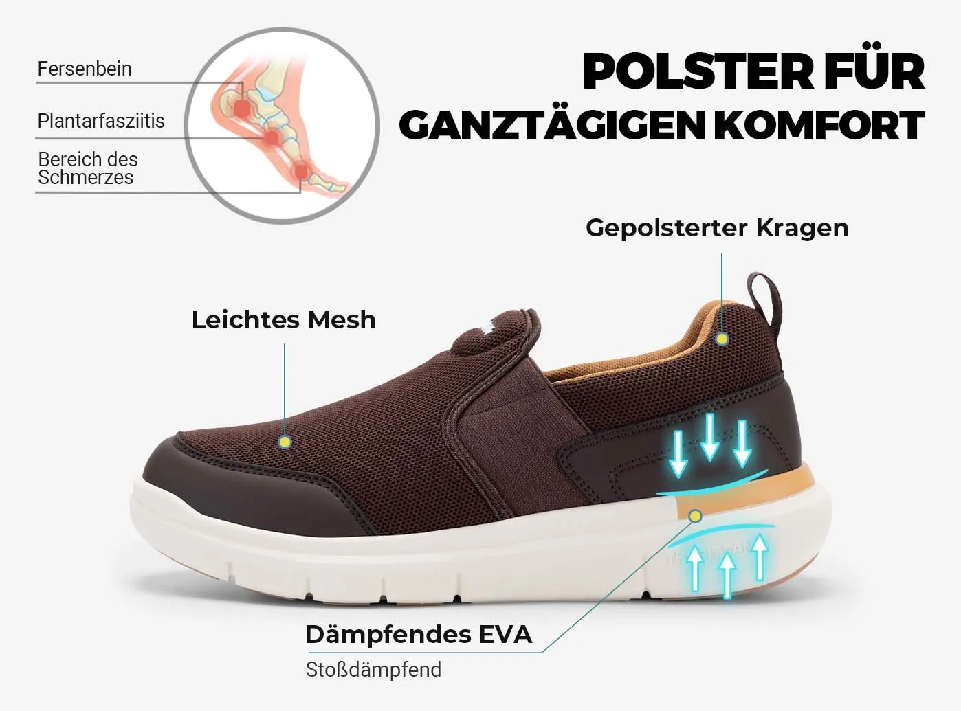 FitVille Herren Rambler Freizeitschuhe V1