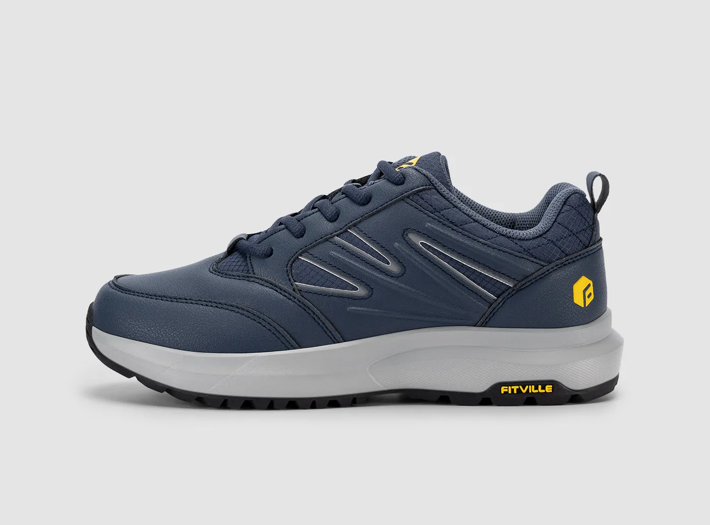 FitVille Men's Low-Top Sturdy Core Hiking Shoes by FitVille