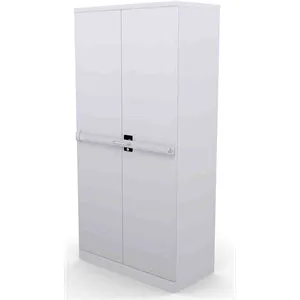 Full Height Swing Door Cupboard with Lock Bar - with 3 Adjustable Shelves